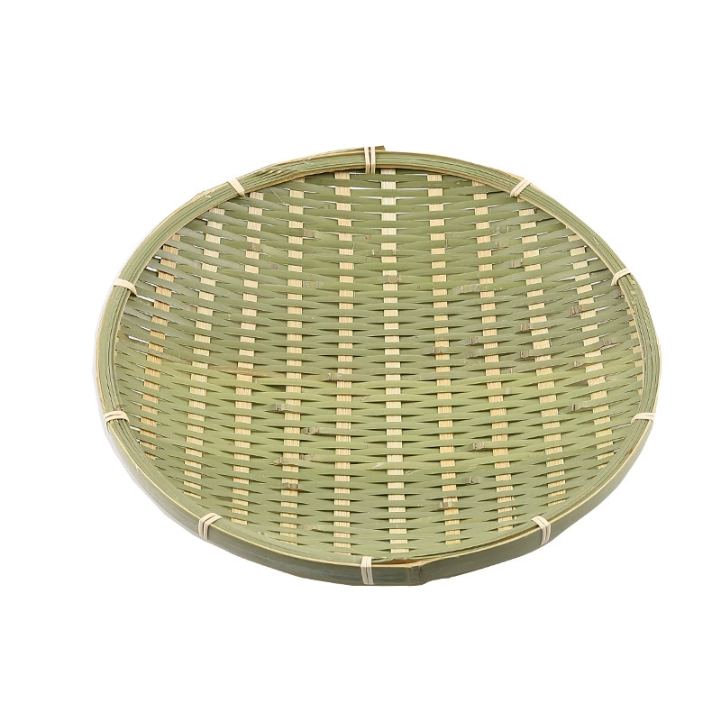  handmade bamboo formula basket bamboo formation creative decoration home dustpan pallet home small bamboo disk round
