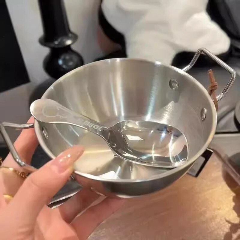 304不锈钢碗双耳碗沙拉碗小吃薯条炸鸡块盘火锅酱料碗备菜料理碗|undefined