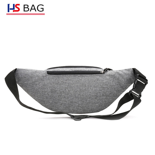Korean-style sports waist bag for men, outdoor leisure sports waist bag with large capacity and multi-layer waterproof design