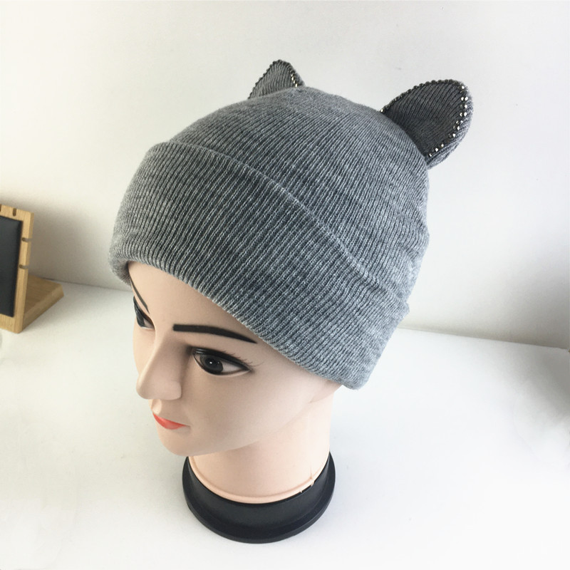 Unisex Commute Solid Color Eaveless Wool Cap display picture 2