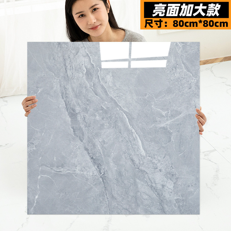 床ステッカー自己粘着床模造タイル光沢のある PVC プラスチック床ステッカーセメント床家庭用床革卸売|undefined
