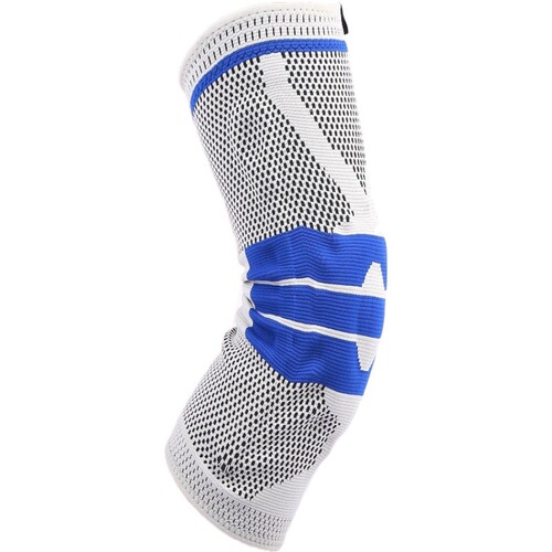 Sports knee support with silicone spring, suitable for basketball, men and women, fitness, running, cycling, meniscus knee support