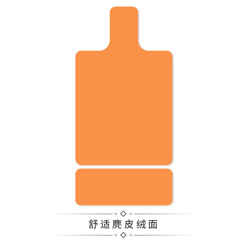 跨境麂皮绒纯色普拉提核心床垫麂皮绒印花橡胶健身防滑吸汗专用垫|undefined