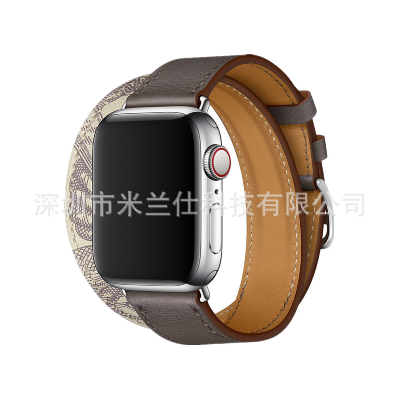 Adecuado para Apple Watch applewatch Correa S9 cuero genuino iwatch456789SE deportes ultra2 fabricante