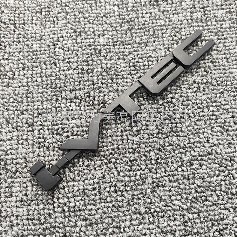 Suitable for Civic Eighth and Ninth Generation Side Logo 1.8Ivtechonda English Letters Matte Black Black Warrior Car Logo