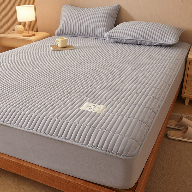 Quilted sheet, bedspread, mattress, protective cover, set, 3 piece set