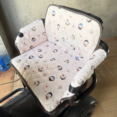 Windproof Protective Enclosure Cushion: Electric car cushion - water-resistant-kids-raincoat-length-50-width-35cm-light-pink