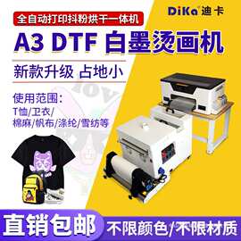 A3单头白墨烫画机印花机DTF抖粉烘干柯式烫画打印机数码印花机