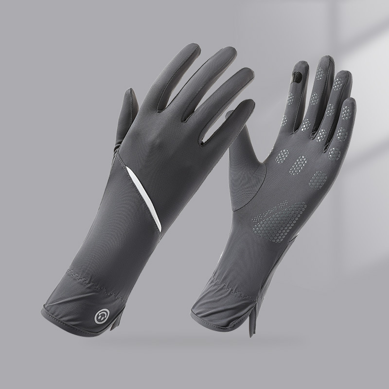 Guantes de protección solar de verano para mujeres anti-UV anti-deslizante delgado hielo al aire libre guantes de protección solar de hilo original image 19