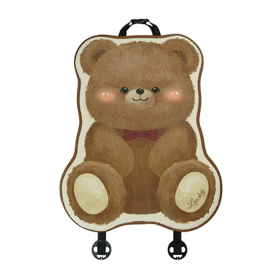 Cartoon Car Seat Cushion Seat cushion, seat cover - rabbit-fur-three-dimensional-bear-seat-cushion-and-backrest