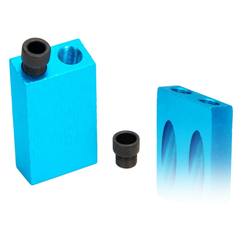 15 ° azul carpintería oblicua agujero localizador perforación taladro de tres puntos