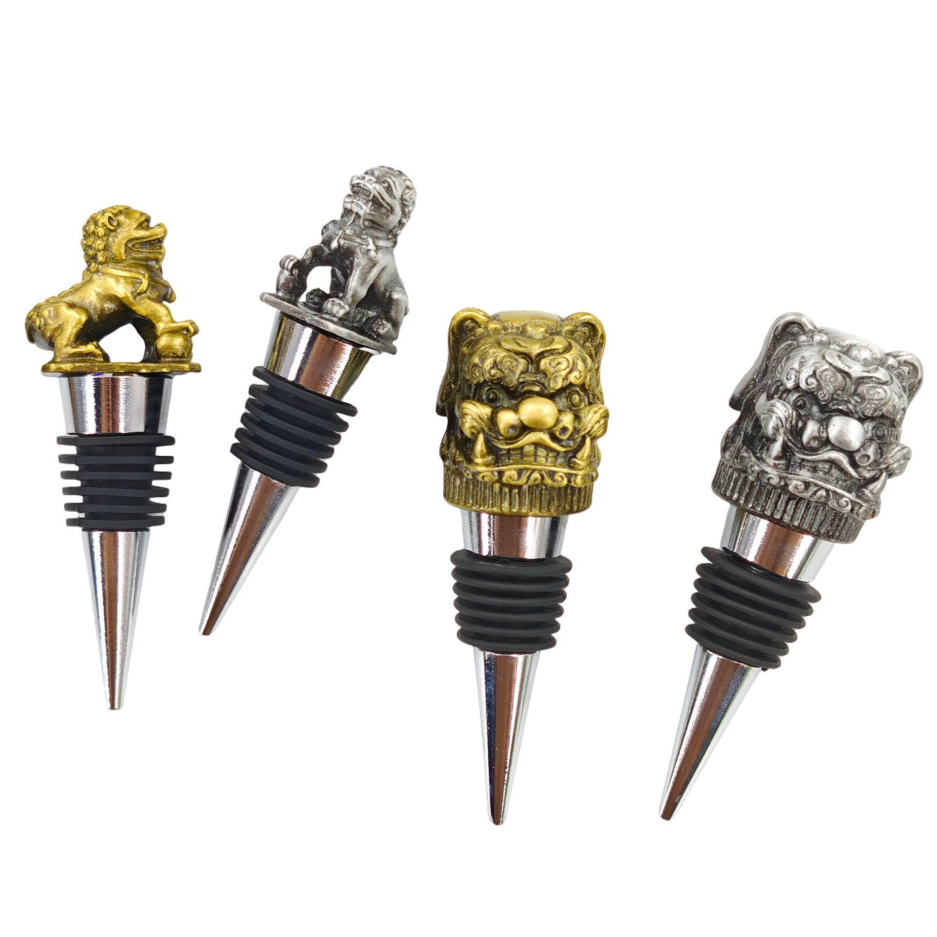 Creative metal bottle stopper for home use sealed
