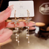 Silver needle, advanced small design earrings, silver 925 sample, internet celebrity, high-quality style, Korean style