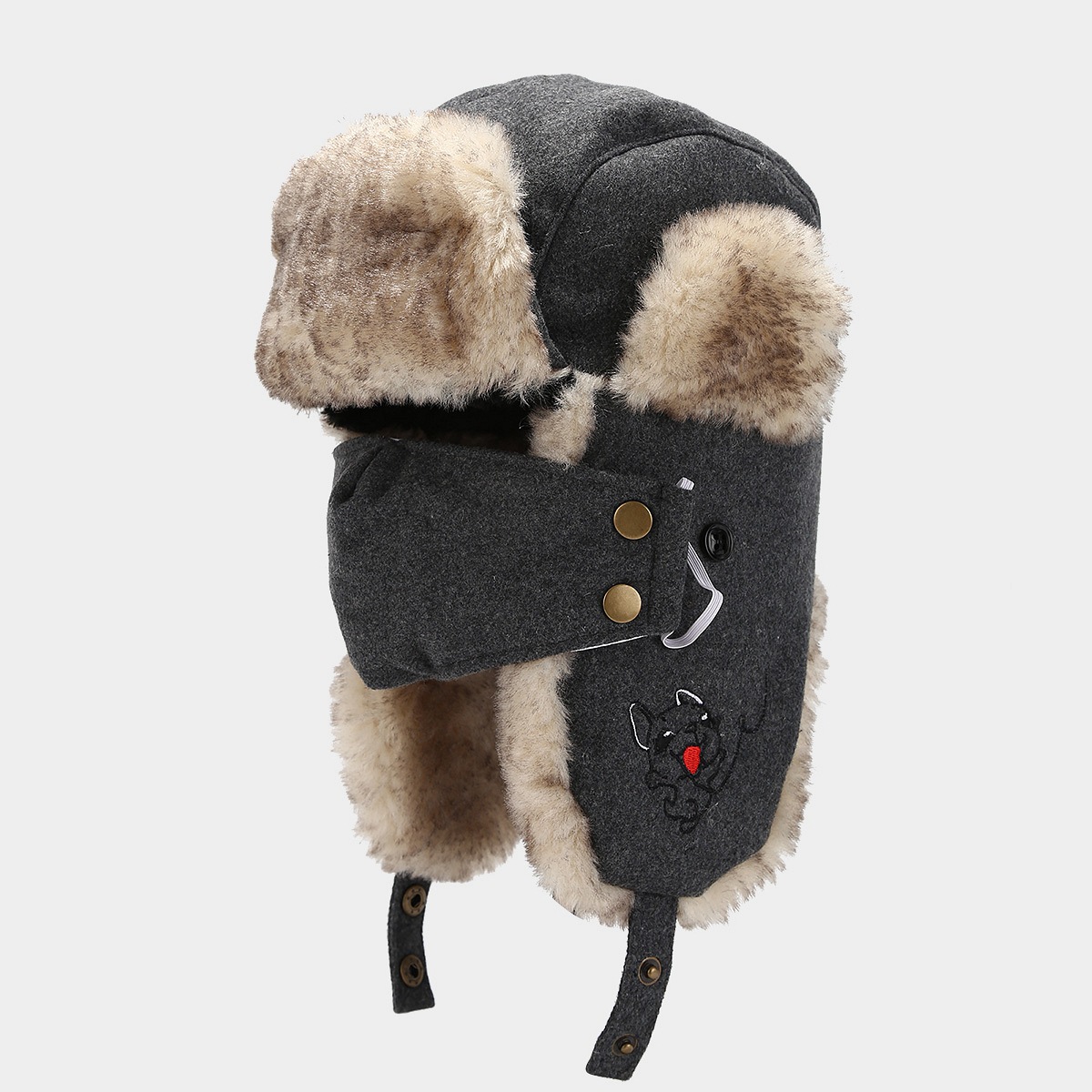 Gorro facial de invierno del noreste para hombres con máscaras gorro de ciclismo al aire libre gorro de piloto caliente gorro de protección de orejas para mujeres image 5