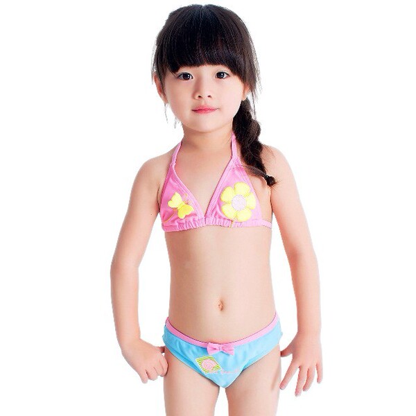 Children's split cute swimwear girl's
