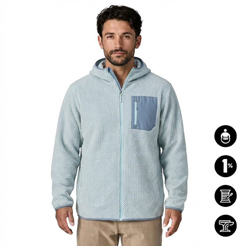 Bata Men's Spring Jacket, Label-Free Alternative, Hooded Outdoor Breathable Jacket, Lightweight Sports Outdoor Fleece Jacket