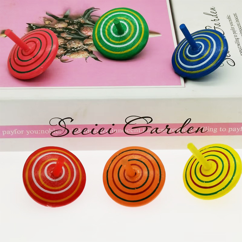 Wooden Spinning Top Image 5