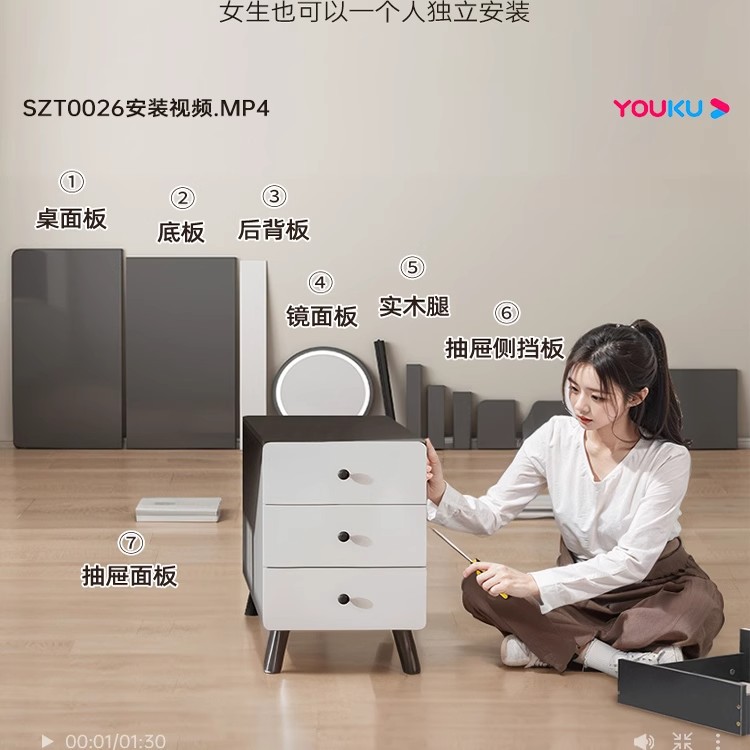 2025 nuevo tocador dormitorio moderno y simple pequeño apartamento pequeño armario todo en uno ligero lujo de alta gama dormitorio principal mesa de maquillaje