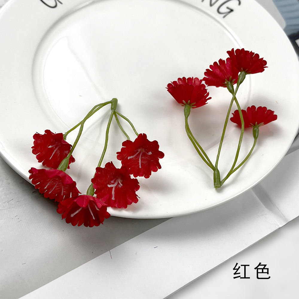 Simulación de flores de hierba no me olvides de las estrellas en el cielo DIY ropa sombrero caja de regalo decoración en el material de tocado de flores de pecho