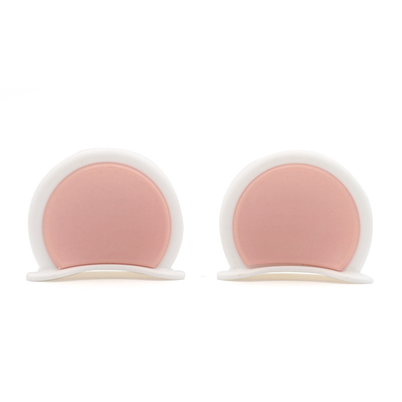 Auto Parts and Accessories — Diàndòngchē Helmet Accessories - cute-bear-ears-white-pink