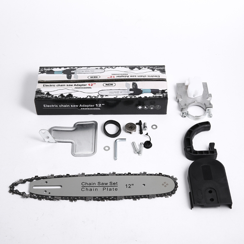 角磨机切割机改电链锯转换器免调节多功能万用伐木锯厂家直供