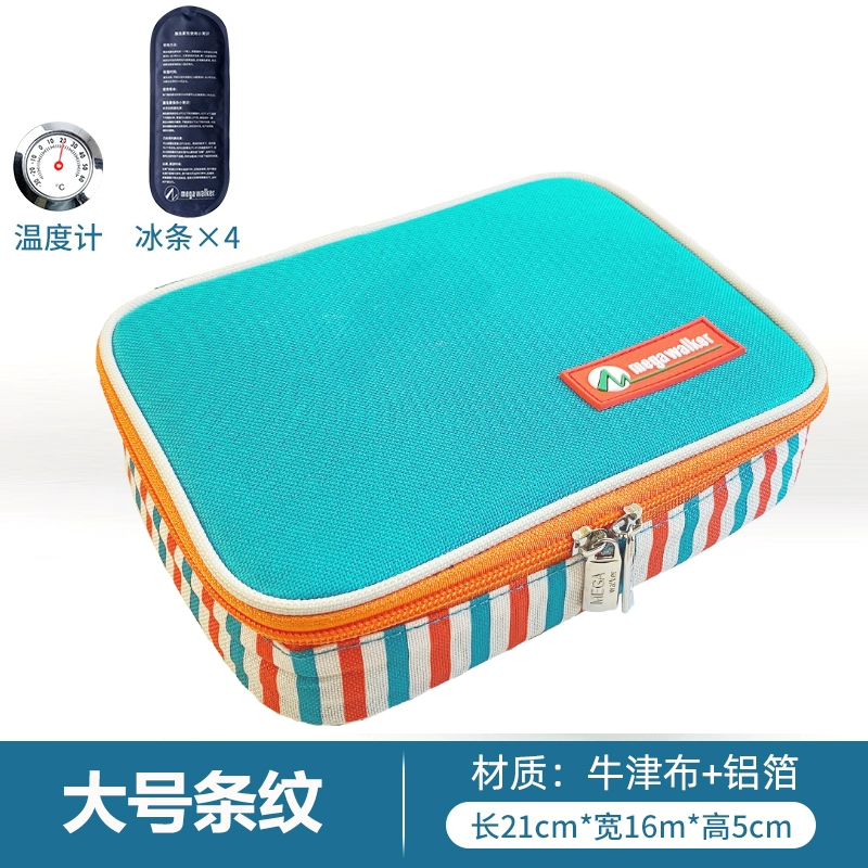 Cooled handheld travel ice bag, small thermal bag