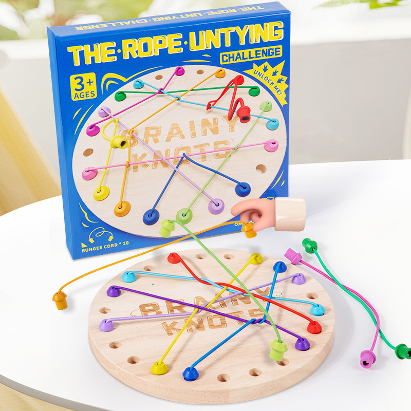 Untie the rope big battle challenge board game toy children's puzzle logical thinking development concentration parent-child interaction