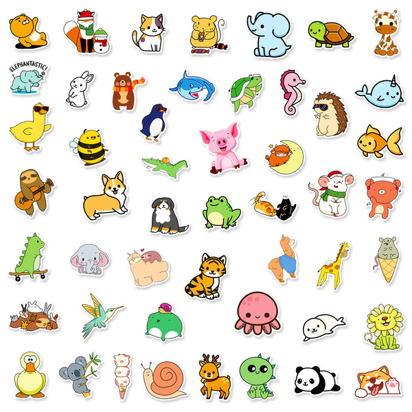 Children's cartoon cute award for students with animals for…