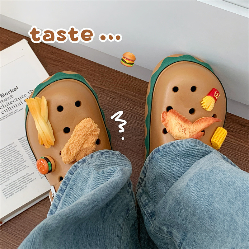 Hamburg-Style Birkenstock-Style Thick-Soled Clogs for Women, Eva Closed-Toe Shoes, Cartoon Design, Height-Increasing, Comfortable Slippers for Outdoor Wear Hamburg-Style Birkenstock-Style Thick-Soled Clogs for Women, Eva Closed-Toe Shoes, Cartoon Design, Height-Increasing, Comfortable Slippers for Outdoor Wear