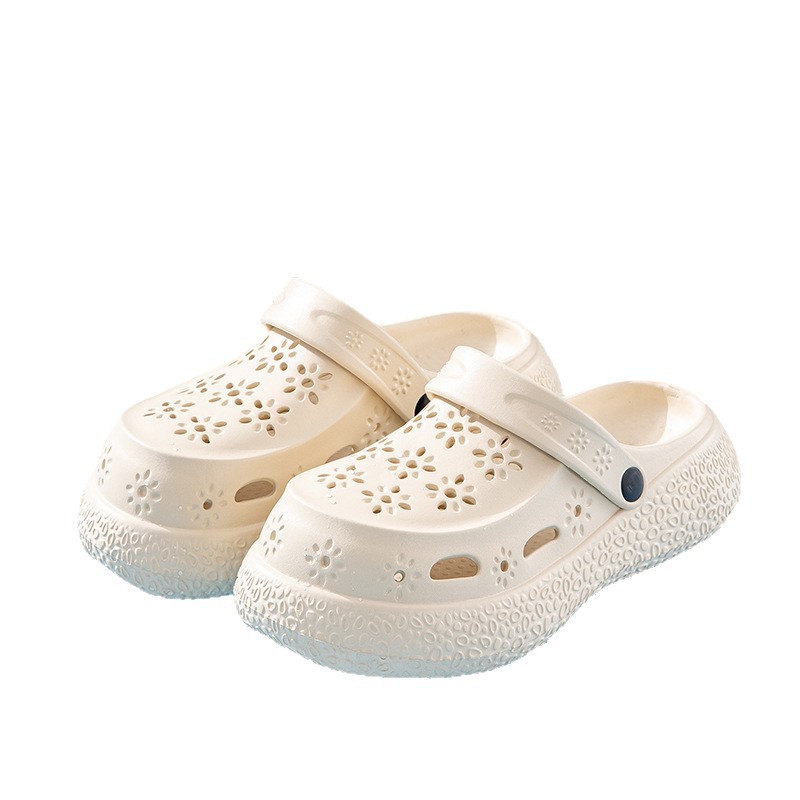 Moda de moda de primavera y verano para mujer, casual diario, cabeza redonda, zapatos con agujeros clásicos, zapatos con agujeros de mujer Baotou transpirables