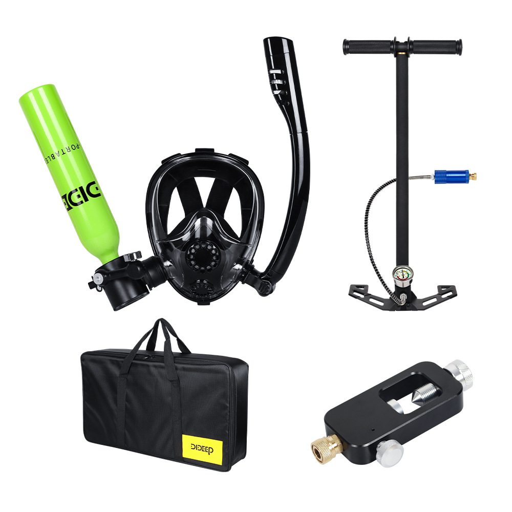 DIDEEP0.5LPlus nueva máscara de buceo, botella de oxígeno, respiración submarina, equipo de buceo, tanque de oxígeno de respiración