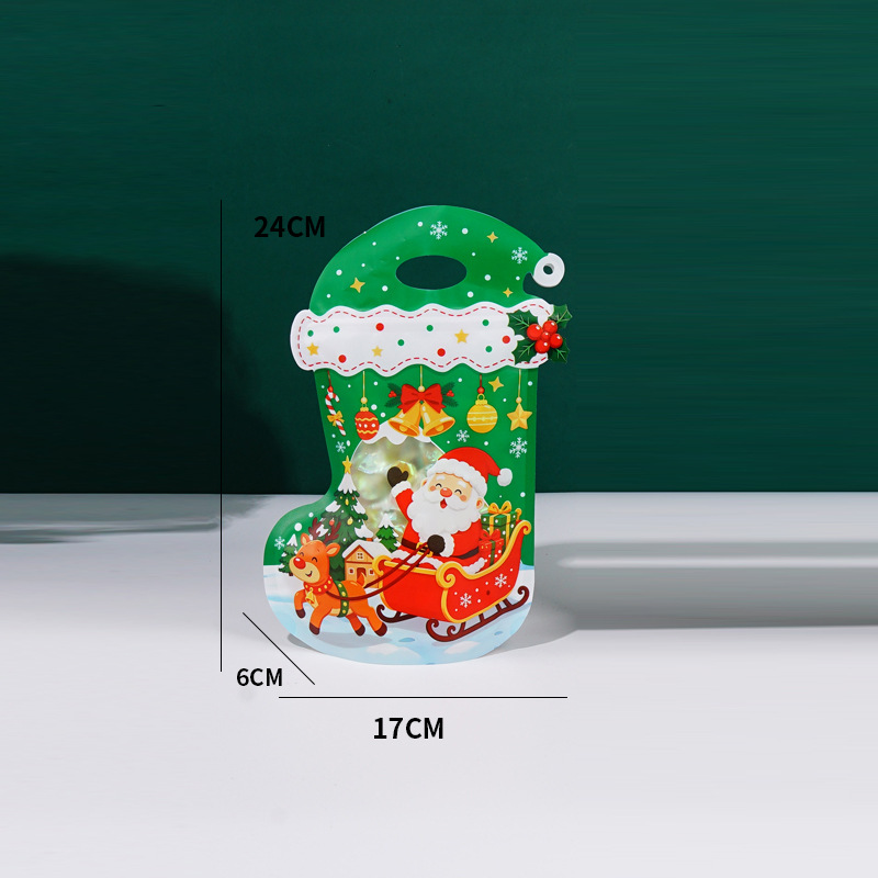 2026 nuevas bolsas de regalo de calcetines de Navidad embalaje de dulces autosuficientes bolsas de regalos de vacaciones creativas bolsas de aperitivos