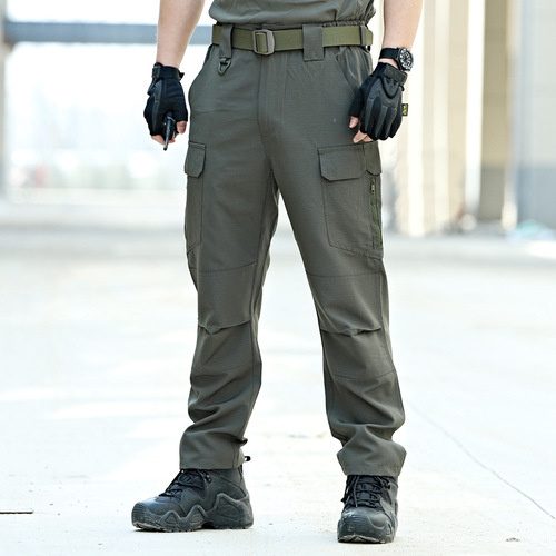 IX10 new wind whisperer tactical pants men's outdoor military fan pants training trousers spring and summer overalls with multiple bags