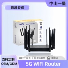 Ӣ��5G·�����W�ޟo��WIFI6�p�lǧ�׾W�ڶ��쾀�忨5G CPE Router
