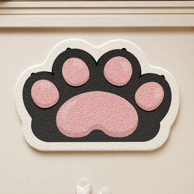 Avtomobil döşəmə paspasları – Room Balcony Decorative Floor Mat - claw-claw-black-cat-9-4060cm-thickened