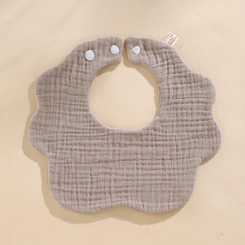 Babero de algodón para bebés Clase A babero de gasa de algodón para niños Toalla de saliva para recién nacidos de gasa suave de seis capas