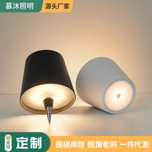 亚马逊插入式酒瓶灯LED酒吧餐厅充电RGB可调光装饰酒瓶台灯批发