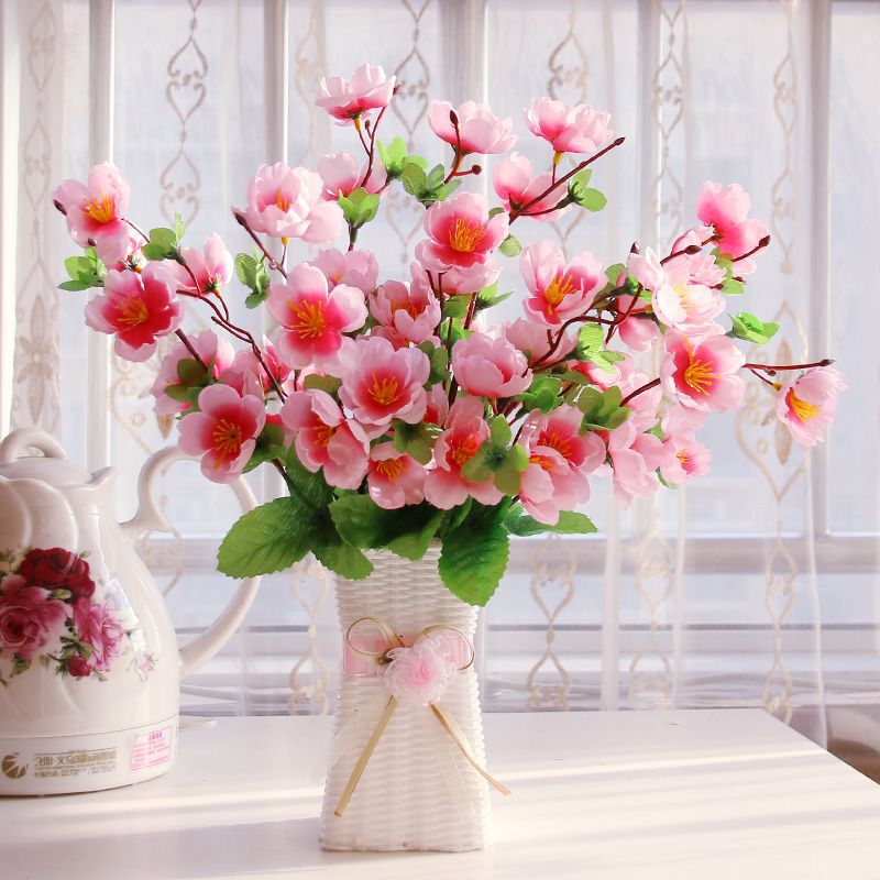 Coffee Table, Dining Table Decorations, Floral Refrigerator Display, Silk Flowers, Artificial Flowers, Living Room Plastic Fake Flower Set, Dried Bouquet Potted Plants