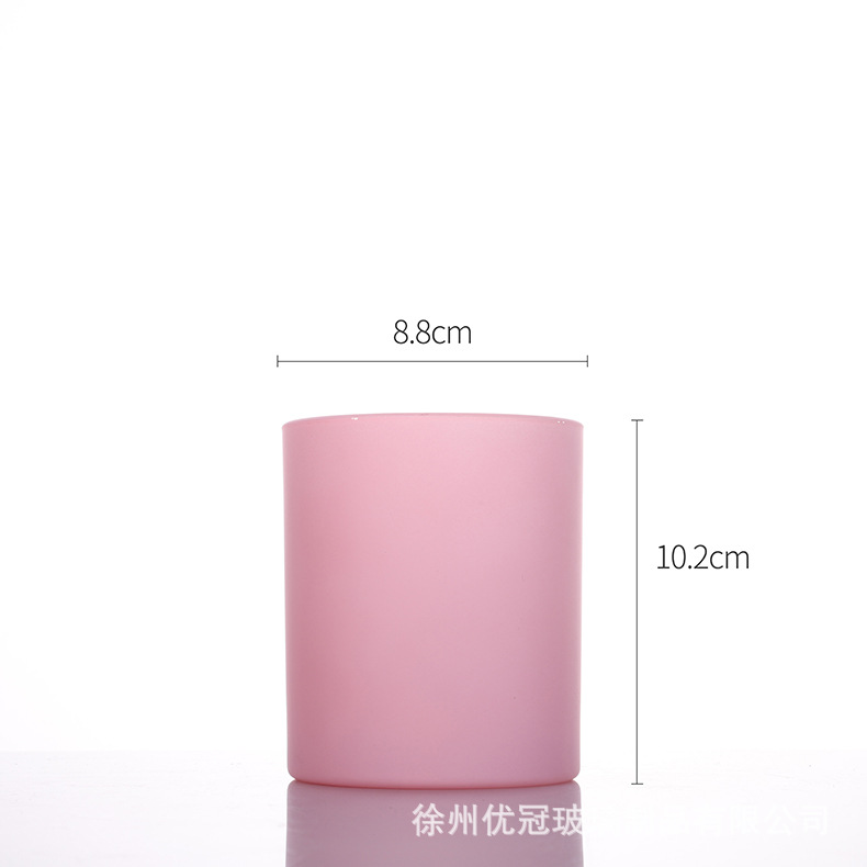Aromaterapia colorido vela taza al por mayor helado redondo frasco de vidrio con tapa decoración del hogar candelabro adornos