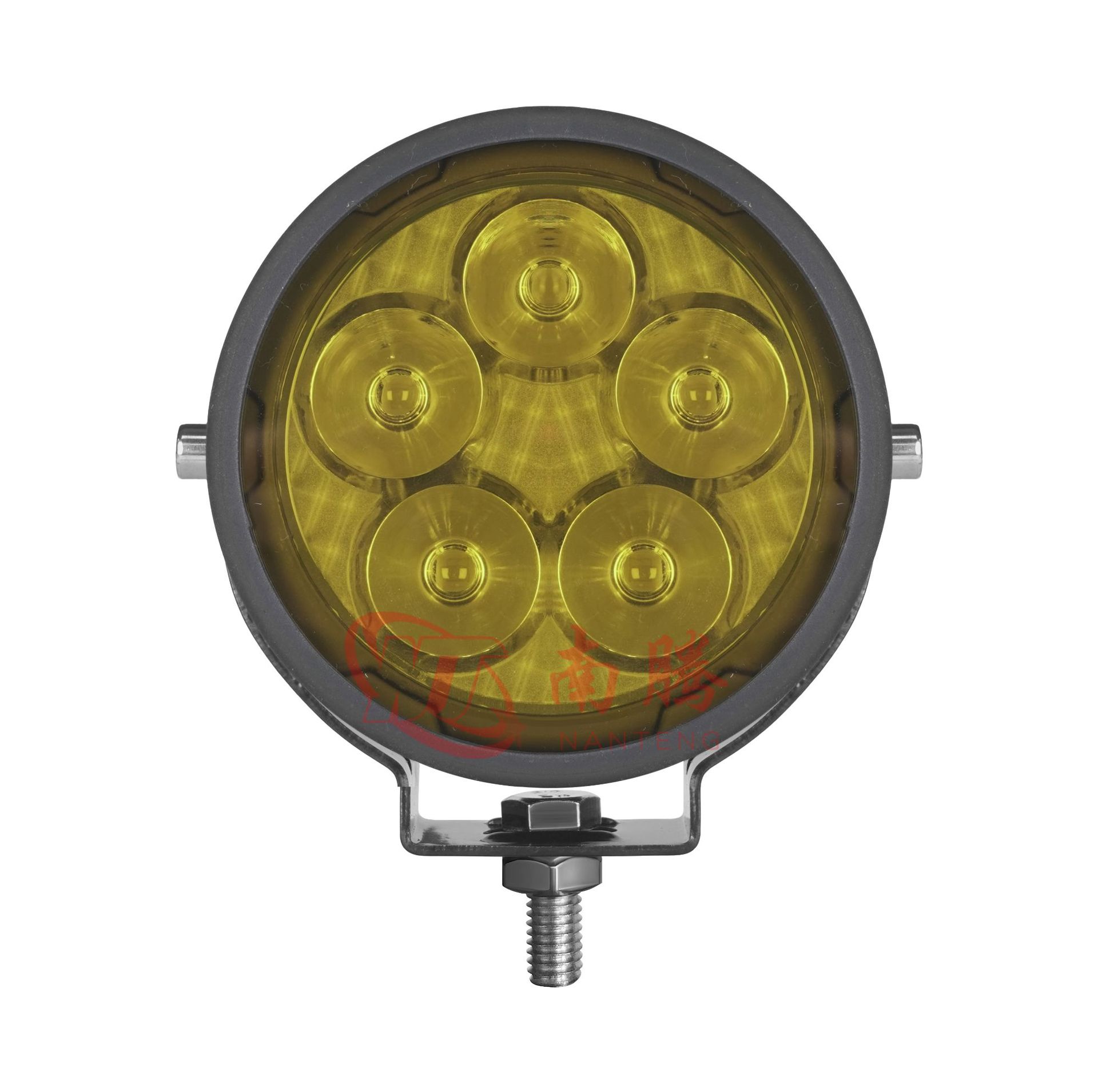 Nanteng foco LED para motocicleta de siete cuentas, bocina intermitente, luz antiniebla para motocicleta, luz auxiliar, luz fuerte, luz de pavimentación, superbrillante