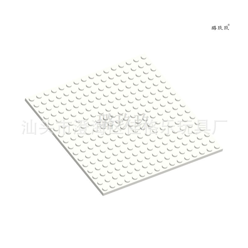 跨境MOC国产积木乐兼容高91405小颗粒拼装16x16基础板双面