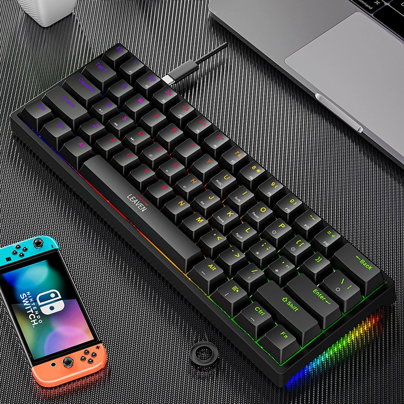 Механическая клавиатура K620 — 61 клавиша, Type‑C hot‑swap, RGB-подсветка, проводная и Bluetooth