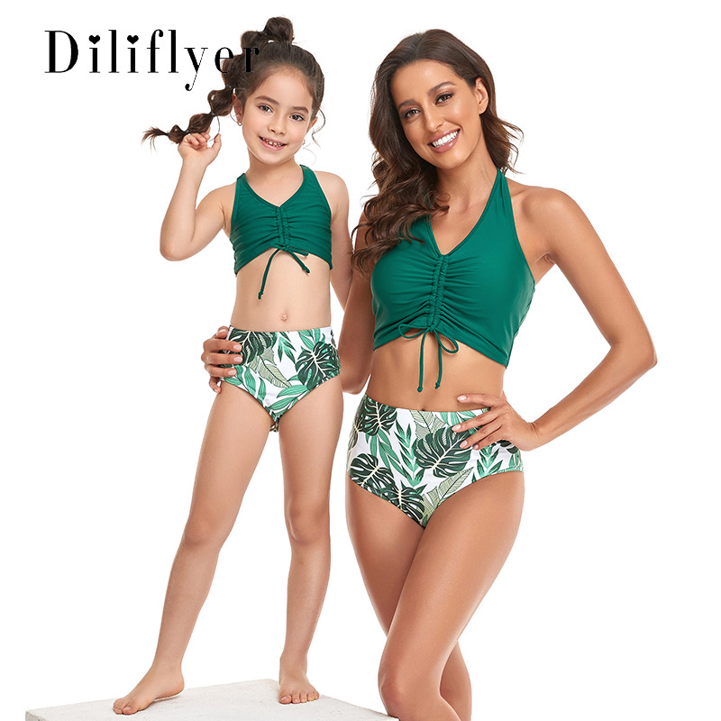 Bikini European And American Parent-child Split Swimsuit Bikini Ready Stock Swimwear