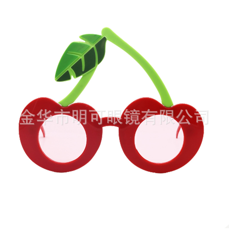 Gafas de Fiesta Forma de Cereza de Plástico ABS Decorativas para Fotografía