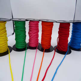 供应糖果色编织绳  涤纶绳  彩色绳  尼龙绳  棉绳  规格2-12MM