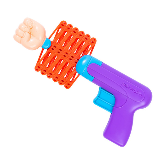 Children's Tricky Toys Magic Elastic Telescopic Fist Gun Funny Children's Toys Wholesale Street Stall Creative Gadgets