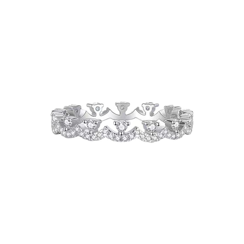 Xiancan Jewelry's New Full-Diamond Lace For Women A Simple, Unique, Thin, Stackable Ring That Is Fashionable And Trendy_voghion.com