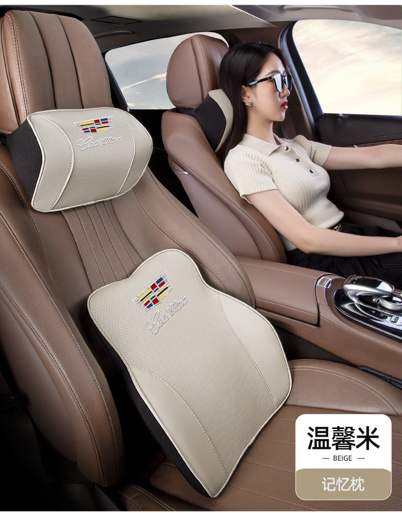 Suitable for Cadillac Headrest Ct5 Xt5 Xt6 Ct6 Car Headrest Neck Pillow Memory Foam Lumbar Pillow