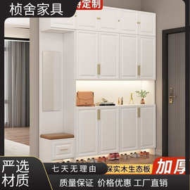 进门鞋柜入户玄关柜家用客厅门口鞋柜可坐大容量一体靠墙隔断柜子