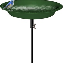 跨境亚马逊金属铁艺绿色喂鸟器浴盆（金属盆加烤漆）